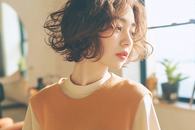女性のヘアスタイル